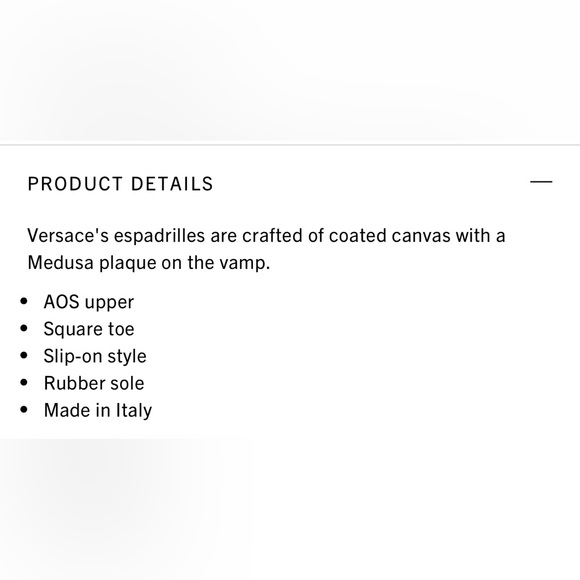 ❌SOLD❤️Versace NWT Medusa Coated Canvas Espadrilles - Picture 7 of 7